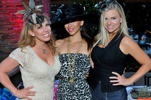 Photographers Meg Pasetta & Jody Pinchin are accompanied by MUA Liz Eddy, at ‘Haute To Trot Opening Day Fashion Show’